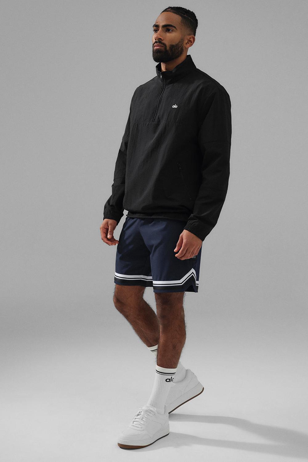 Black Men Alo Yoga Lightweight Takeaway Track Pullover | Australia  37924-FIOR