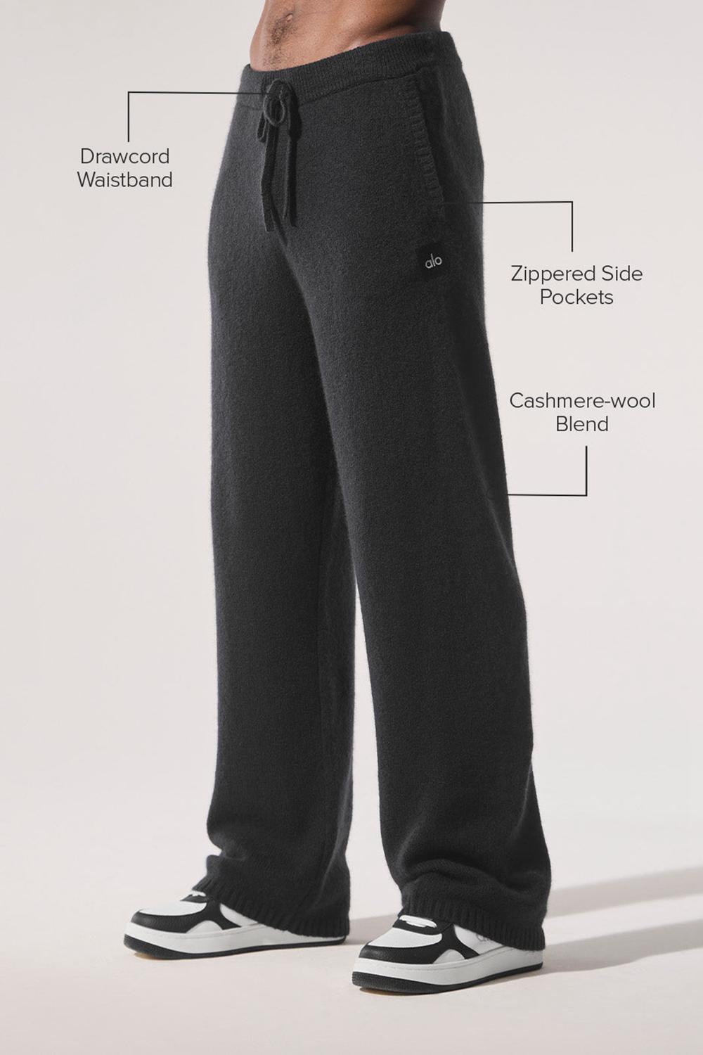 Black Men Alo Yoga New Class Cashmere Sweatpant | Australia  78246-APUO