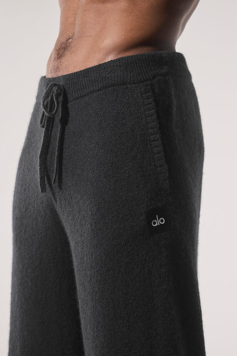Black Men Alo Yoga New Class Cashmere Sweatpant | Australia  78246-APUO