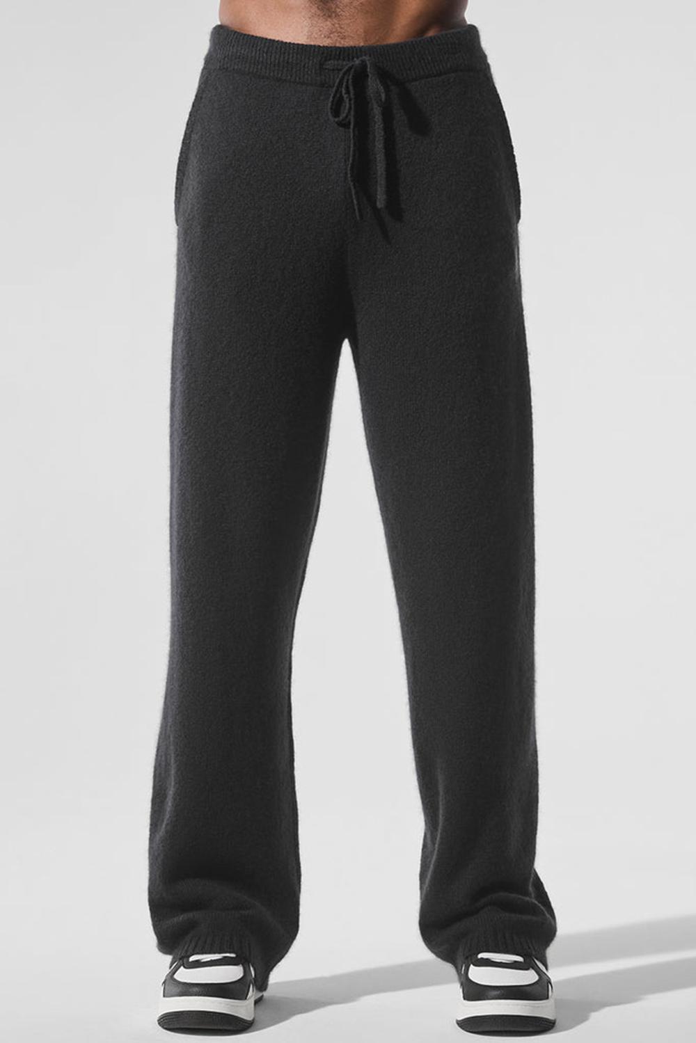 Black Men Alo Yoga New Class Cashmere Sweatpant | Australia  78246-APUO