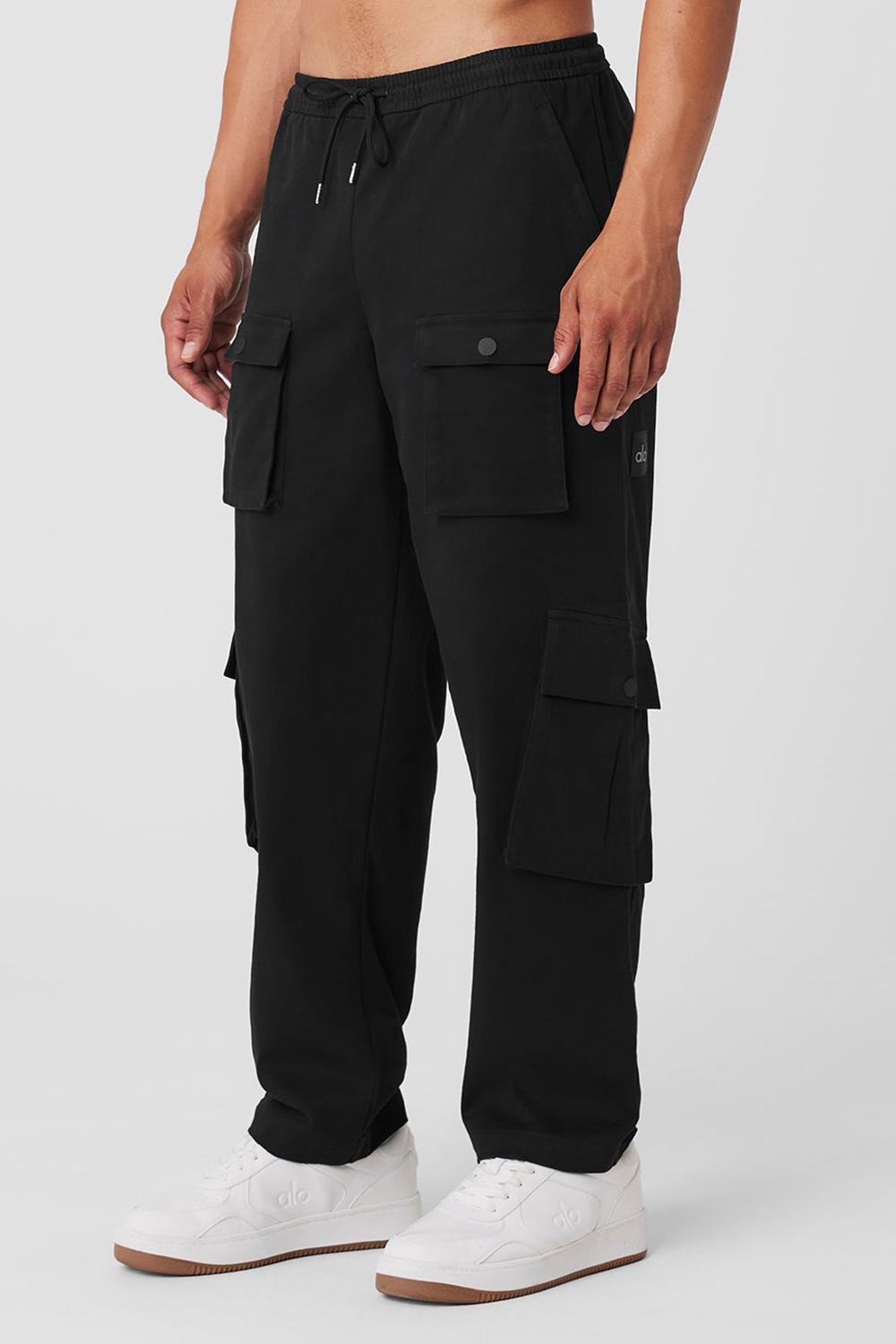 Black Men Alo Yoga Northstar Cargo Pant | Australia  13297-HBNK