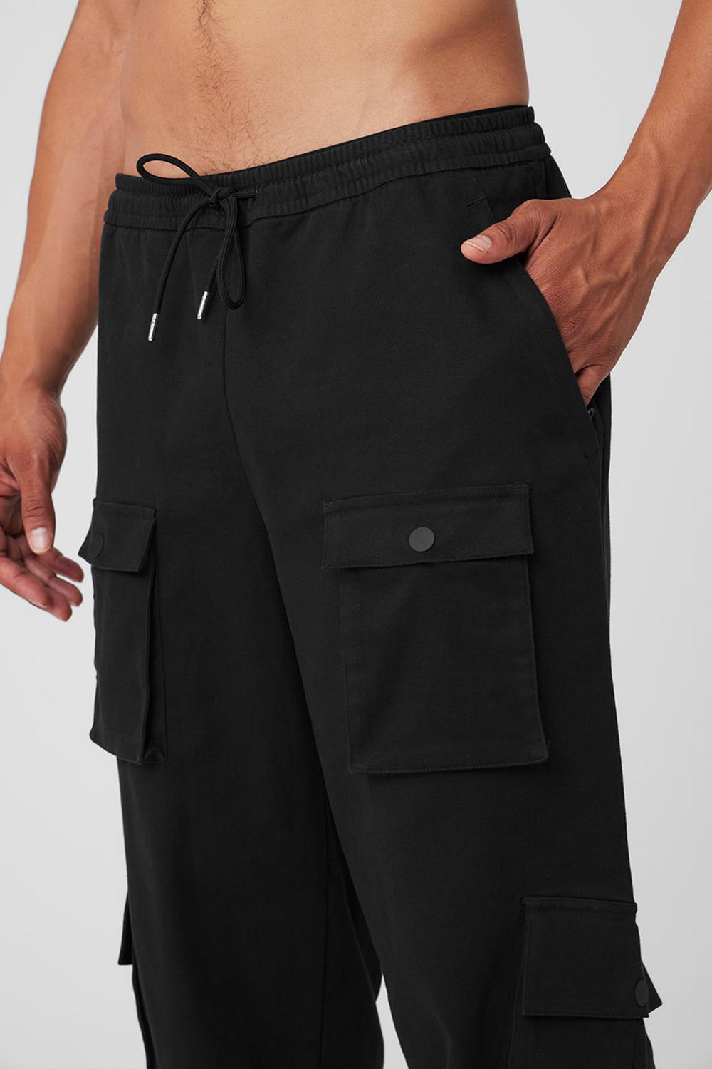 Black Men Alo Yoga Northstar Cargo Pant | Australia  13297-HBNK