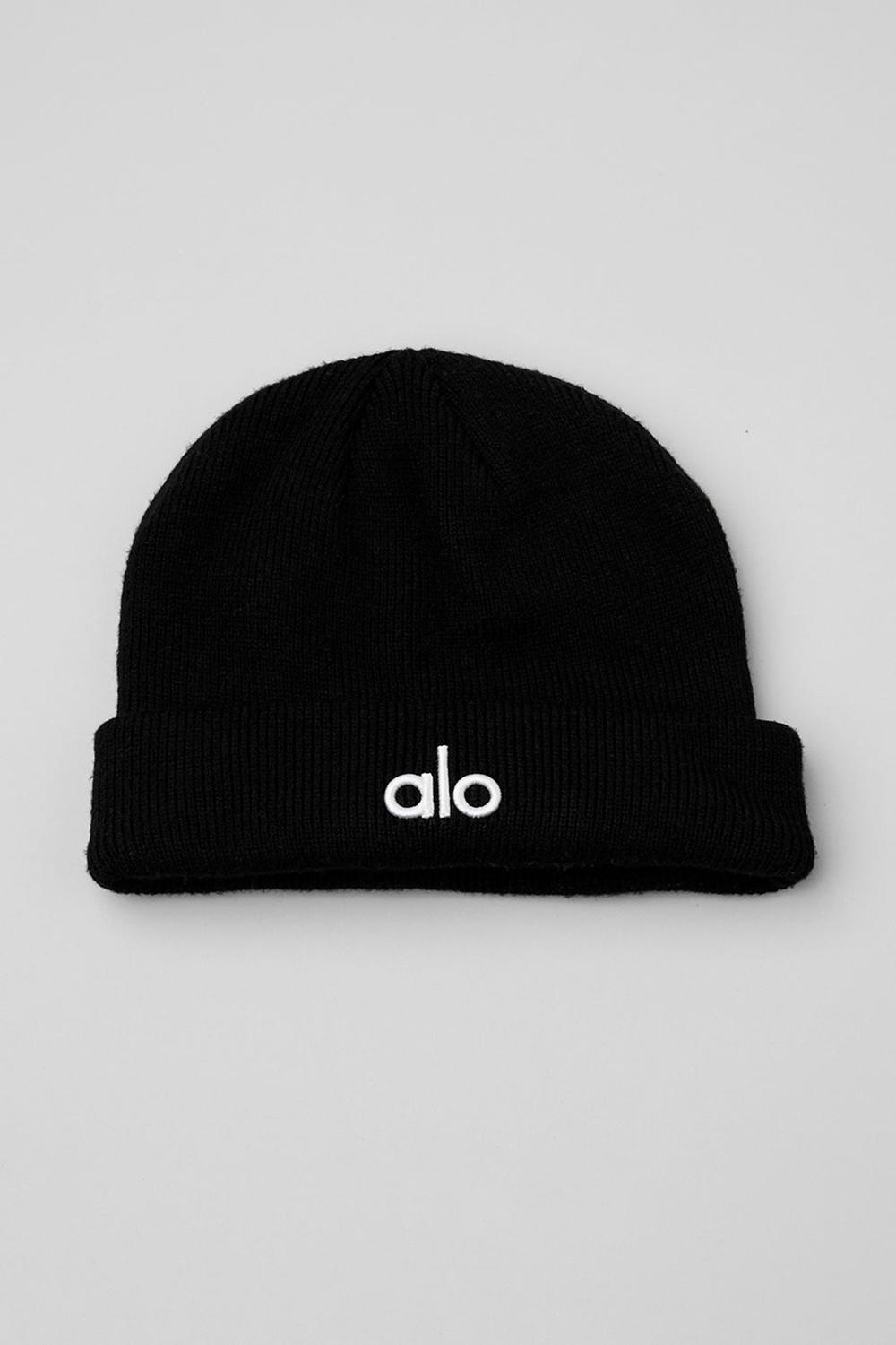 Black Men Alo Yoga Notable Beanie | Australia  74368-YFQA