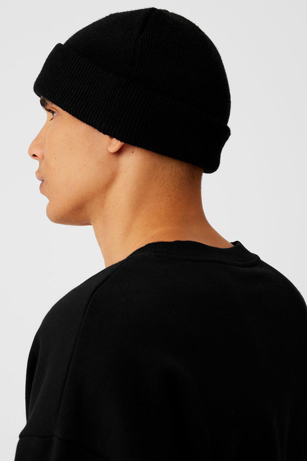 Black Men Alo Yoga Notable Beanie | Australia  74368-YFQA