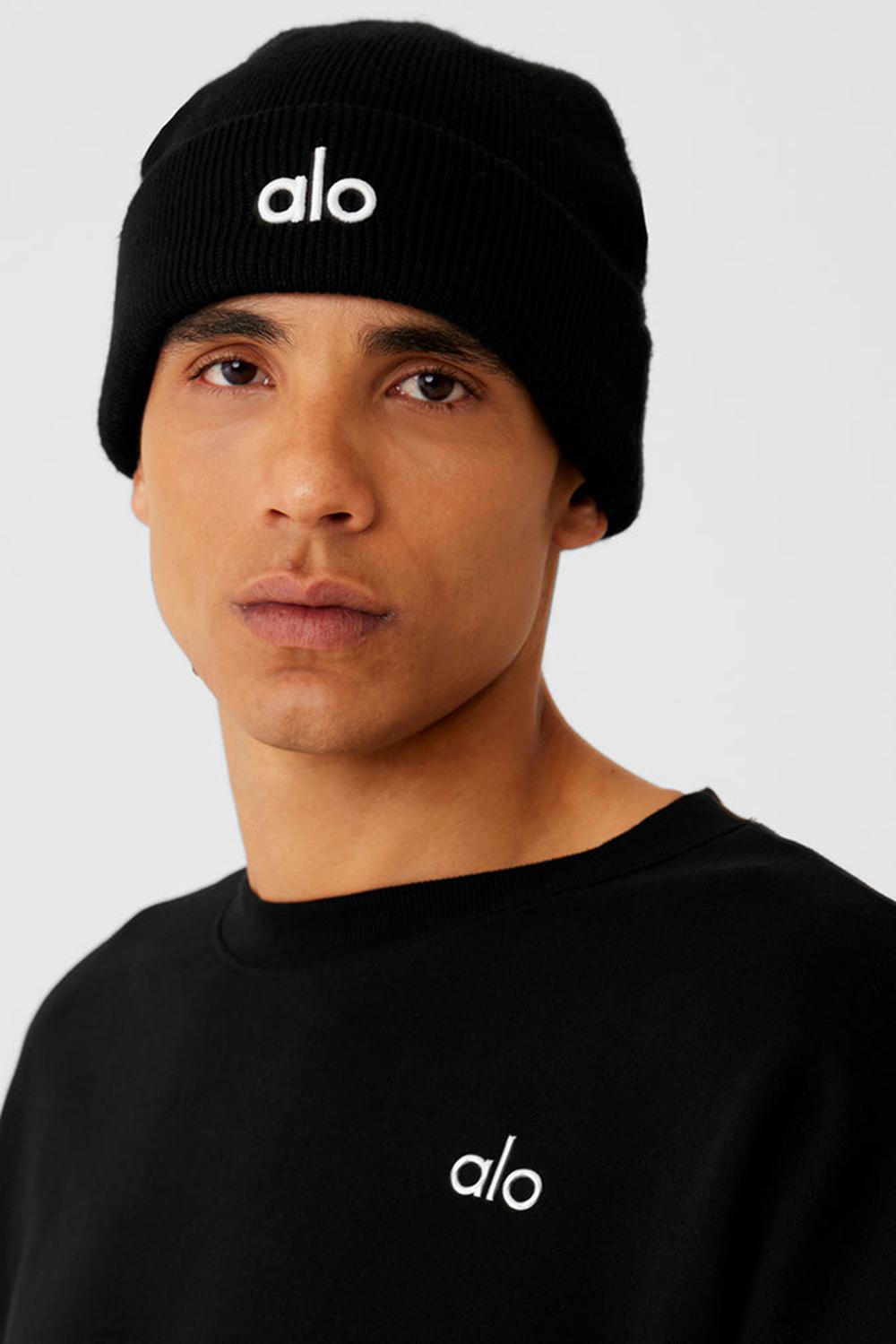 Black Men Alo Yoga Notable Beanie | Australia  74368-YFQA