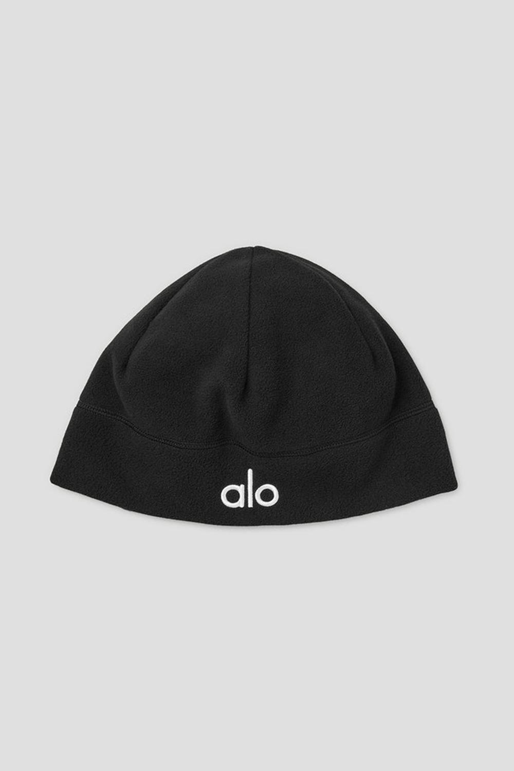 Black Men Alo Yoga Performance Fleece Beanie | Australia  24679-ZAPR