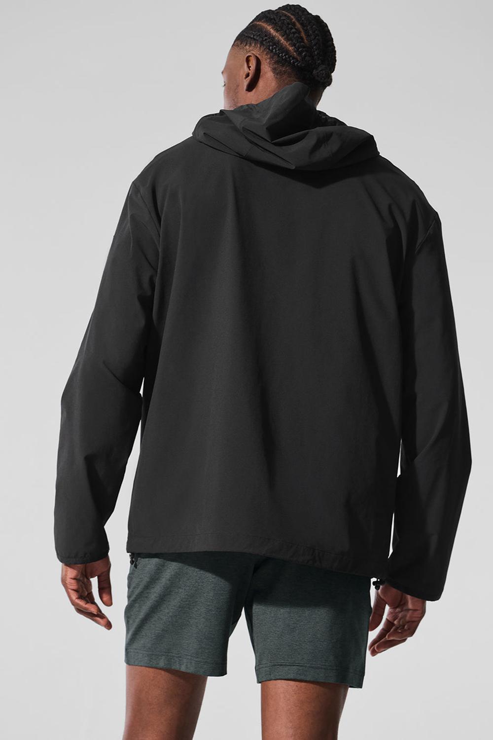 Black Men Alo Yoga Performance On-The-Go Jacket | Australia  18740-LIEF