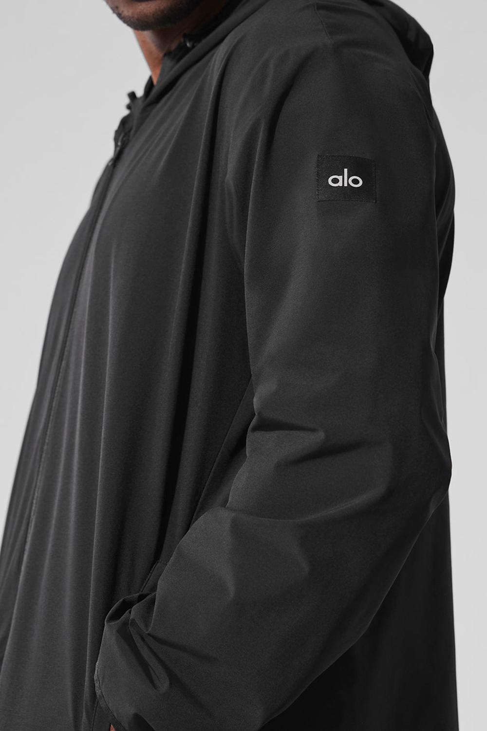 Black Men Alo Yoga Performance On-The-Go Jacket | Australia  18740-LIEF
