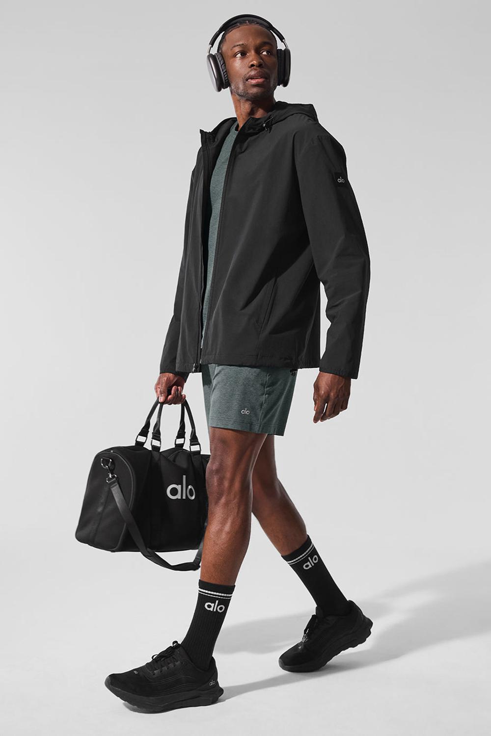 Black Men Alo Yoga Performance On-The-Go Jacket | Australia  18740-LIEF