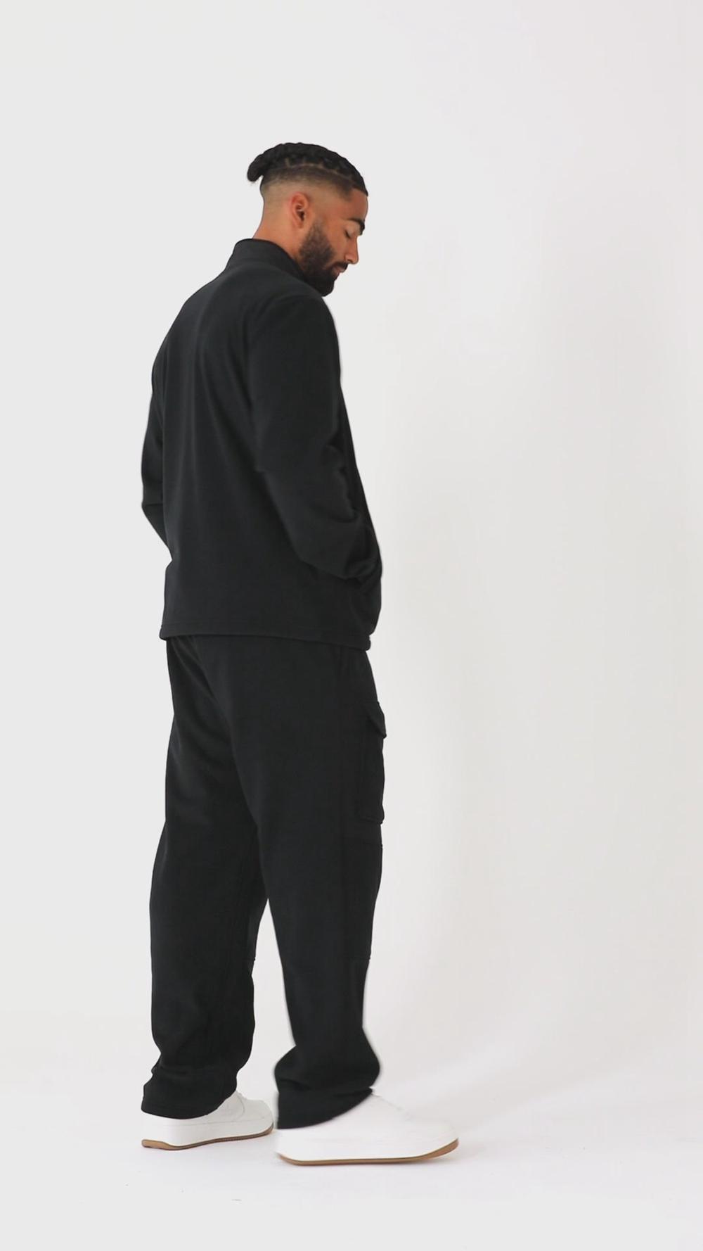Black Men Alo Yoga Polar Fleece Ridge Full Zip Jacket | Australia  67340-YVXZ