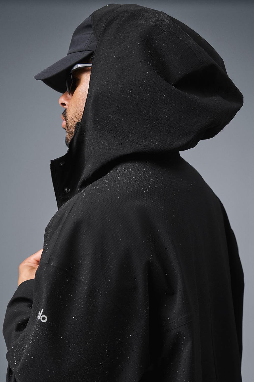 Black Men Alo Yoga Rain Or Shine Long Coat | Australia  47635-FXYH