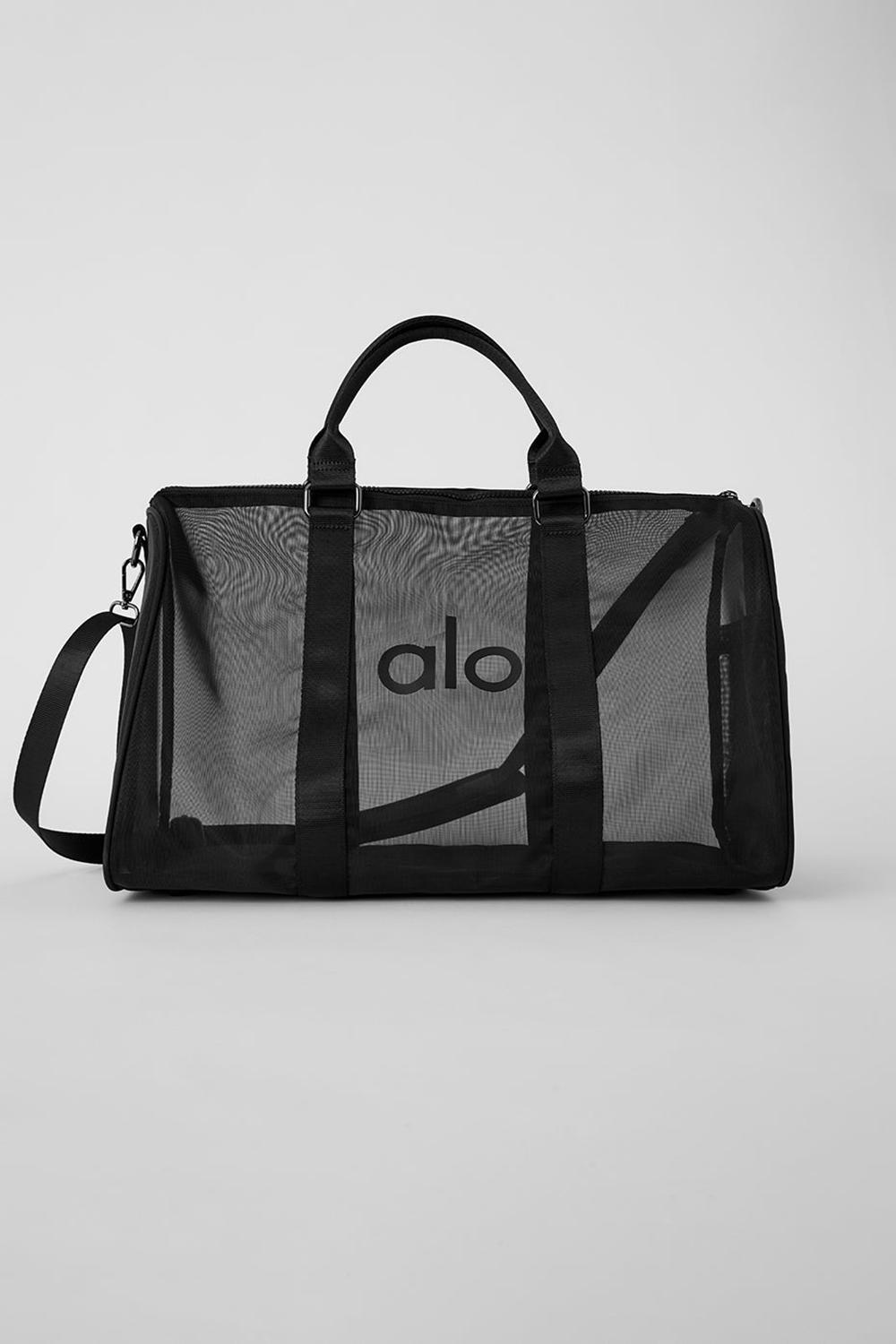 Black Men Alo Yoga Sheer Duffle Bag | Australia  57846-BAQV