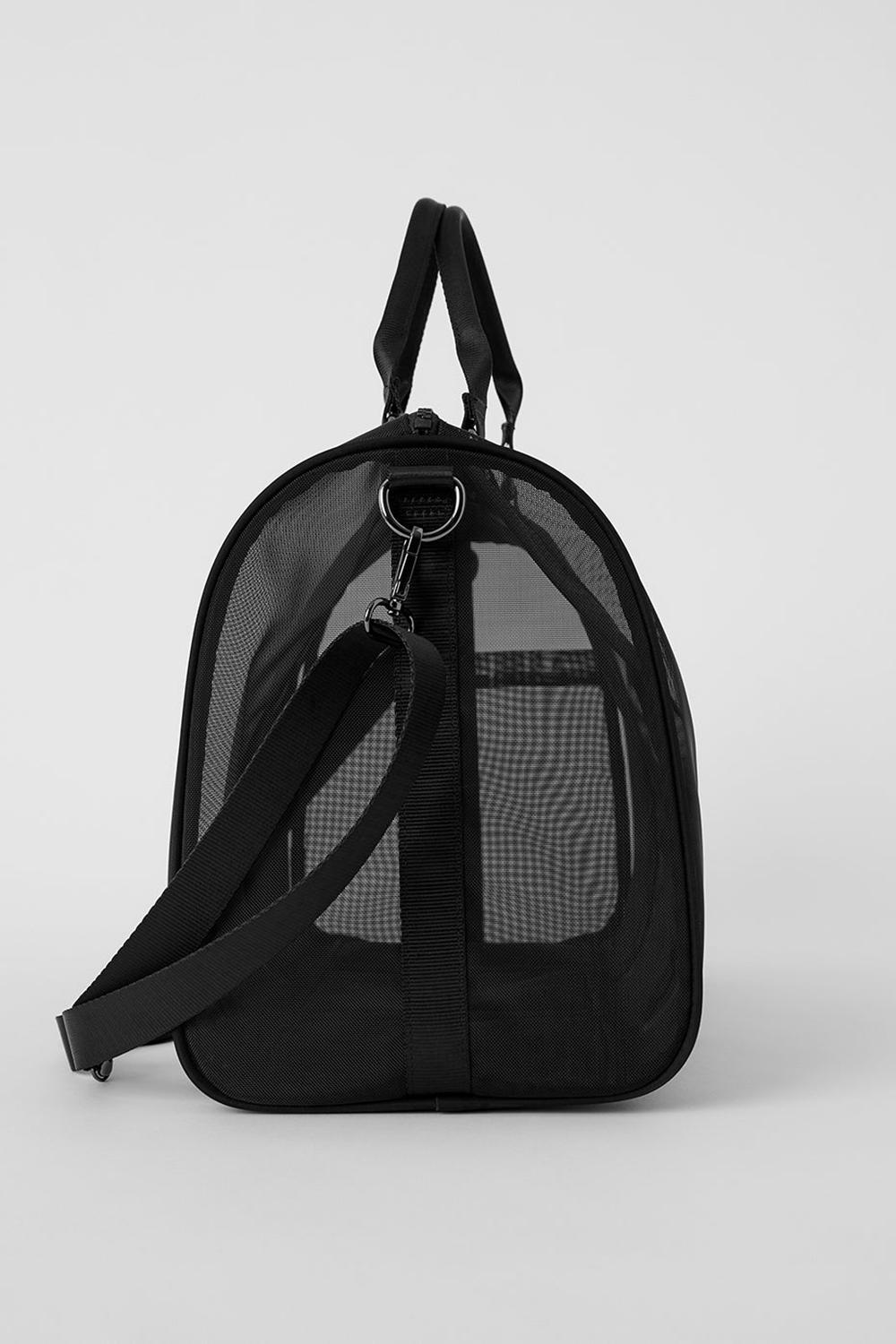 Black Men Alo Yoga Sheer Duffle Bag | Australia  57846-BAQV