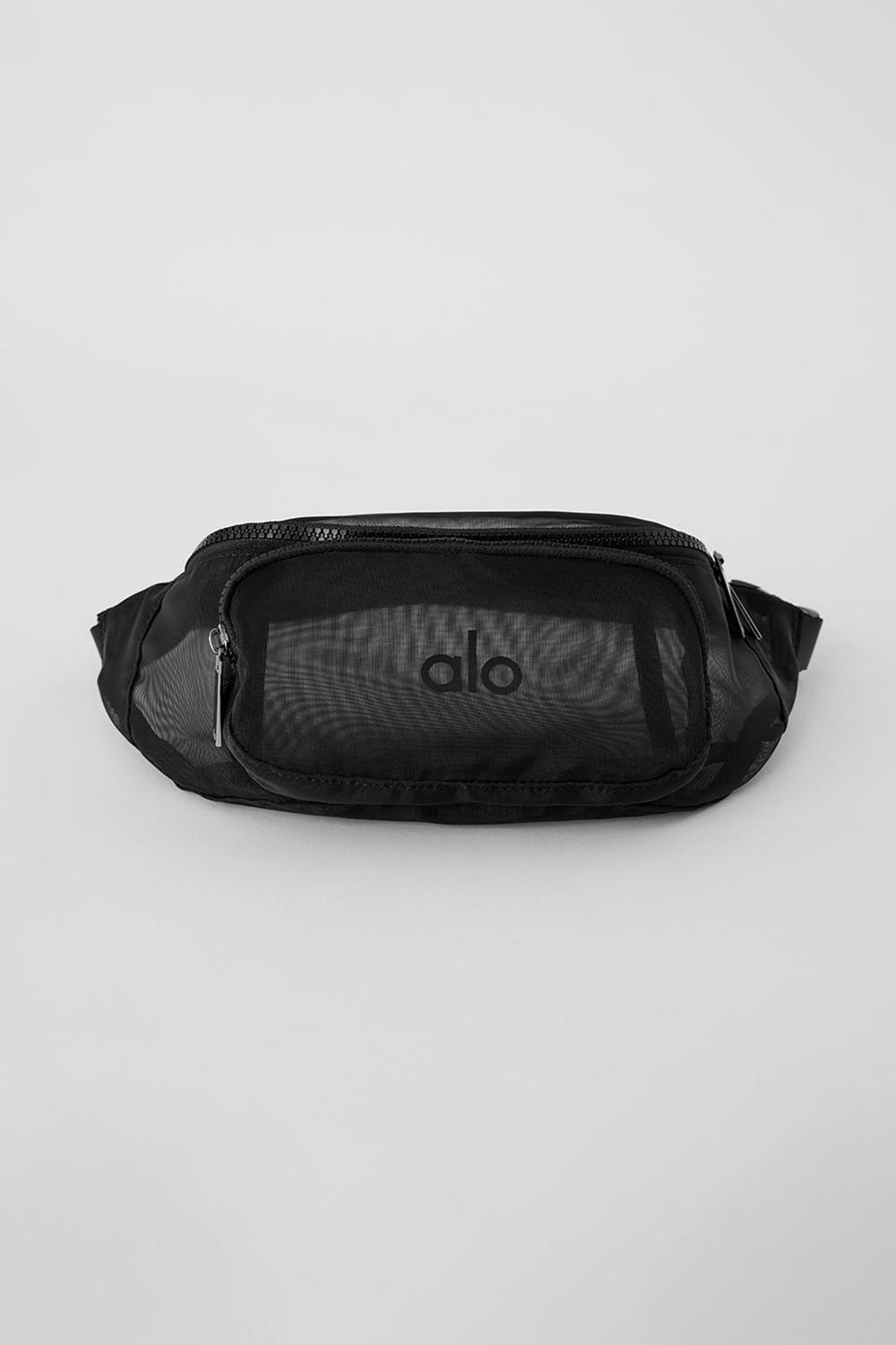 Black Men Alo Yoga Sheer Fanny Pack Bum Bags | Australia  45903-UYLM
