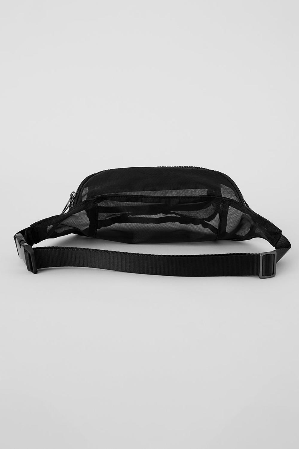 Black Men Alo Yoga Sheer Fanny Pack Bum Bags | Australia  45903-UYLM