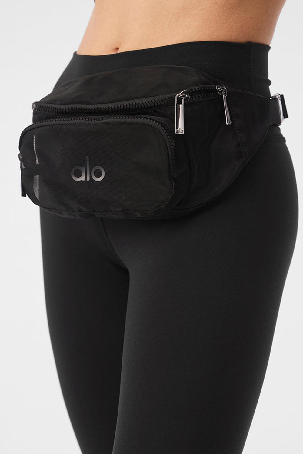 Black Men Alo Yoga Sheer Fanny Pack Bum Bags | Australia  45903-UYLM