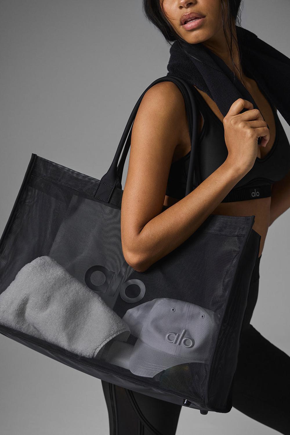 Black Men Alo Yoga Sheer Tote Bag | Australia  08574-DGEW