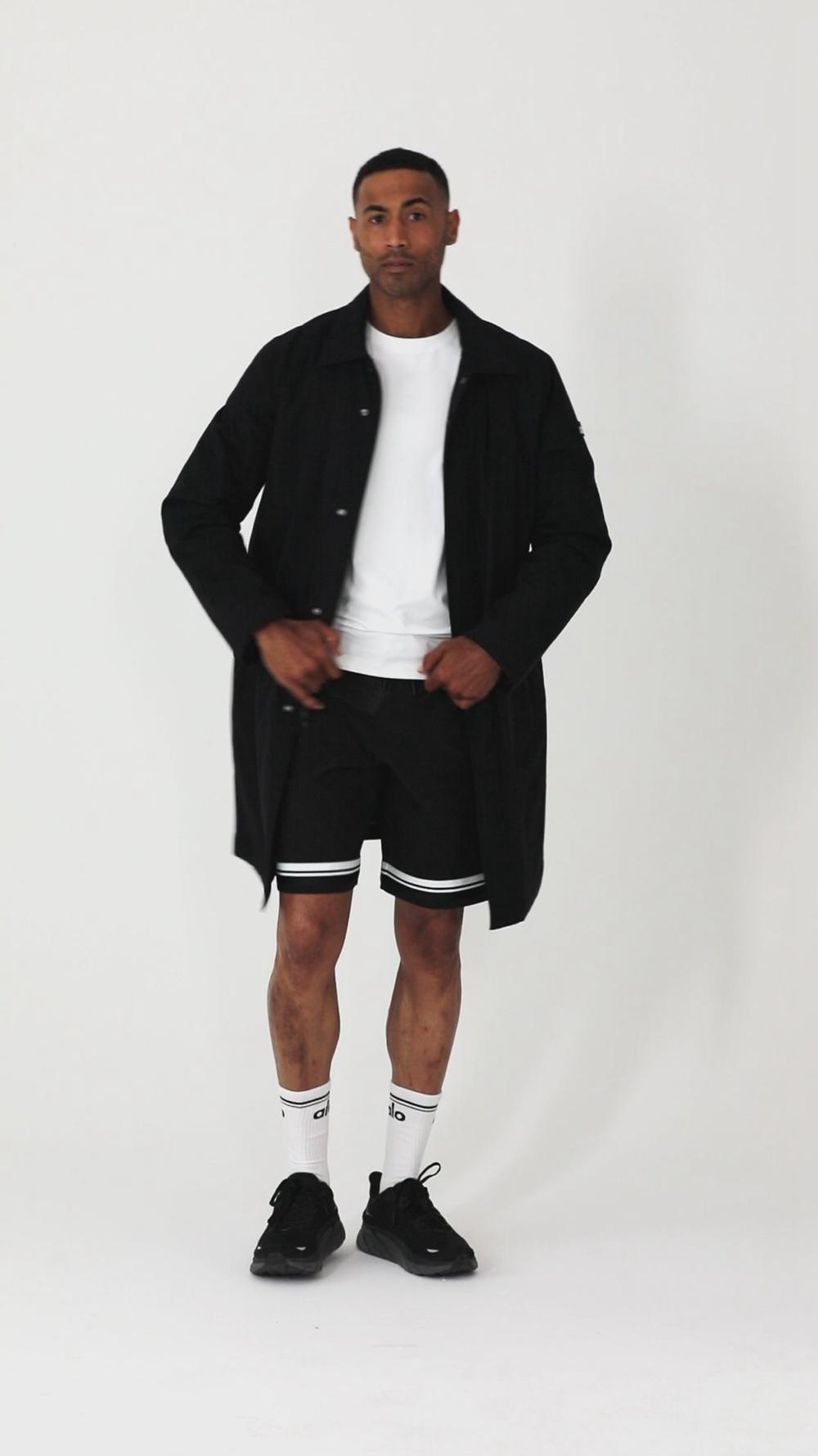 Black Men Alo Yoga Signature Overcoat | Australia  53967-ZVMG