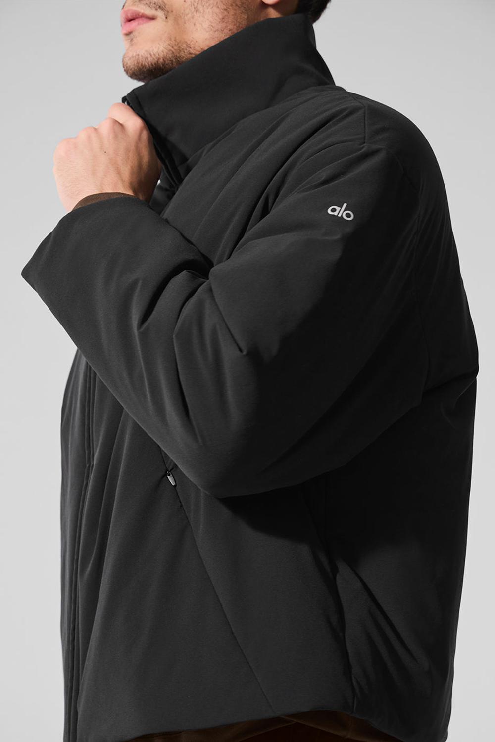 Black Men Alo Yoga Stretch Woven Notable Jacket | Australia  40582-AHIZ
