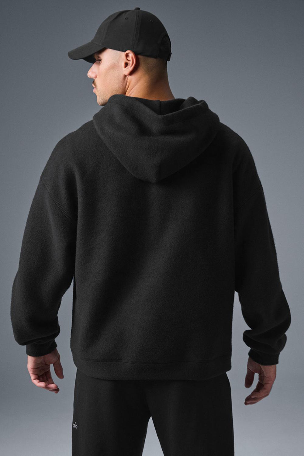 Black Men Alo Yoga Triumph Restore Hoodie | Australia  90154-ZNPC