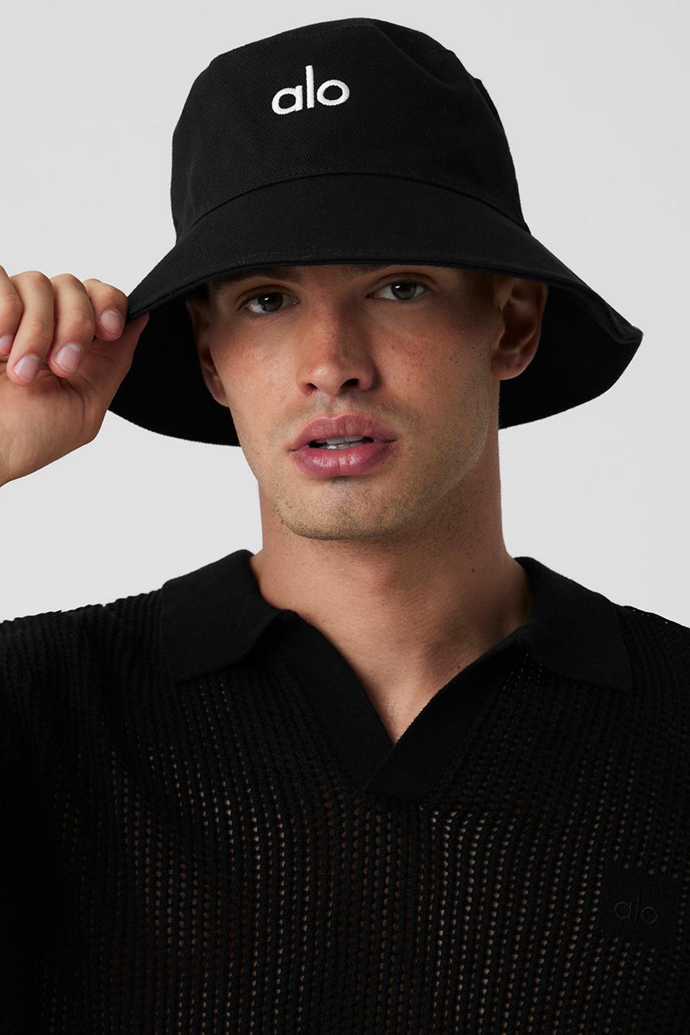 Black Men Alo Yoga Weekender Bucket Hat | Australia  84751-BWDQ