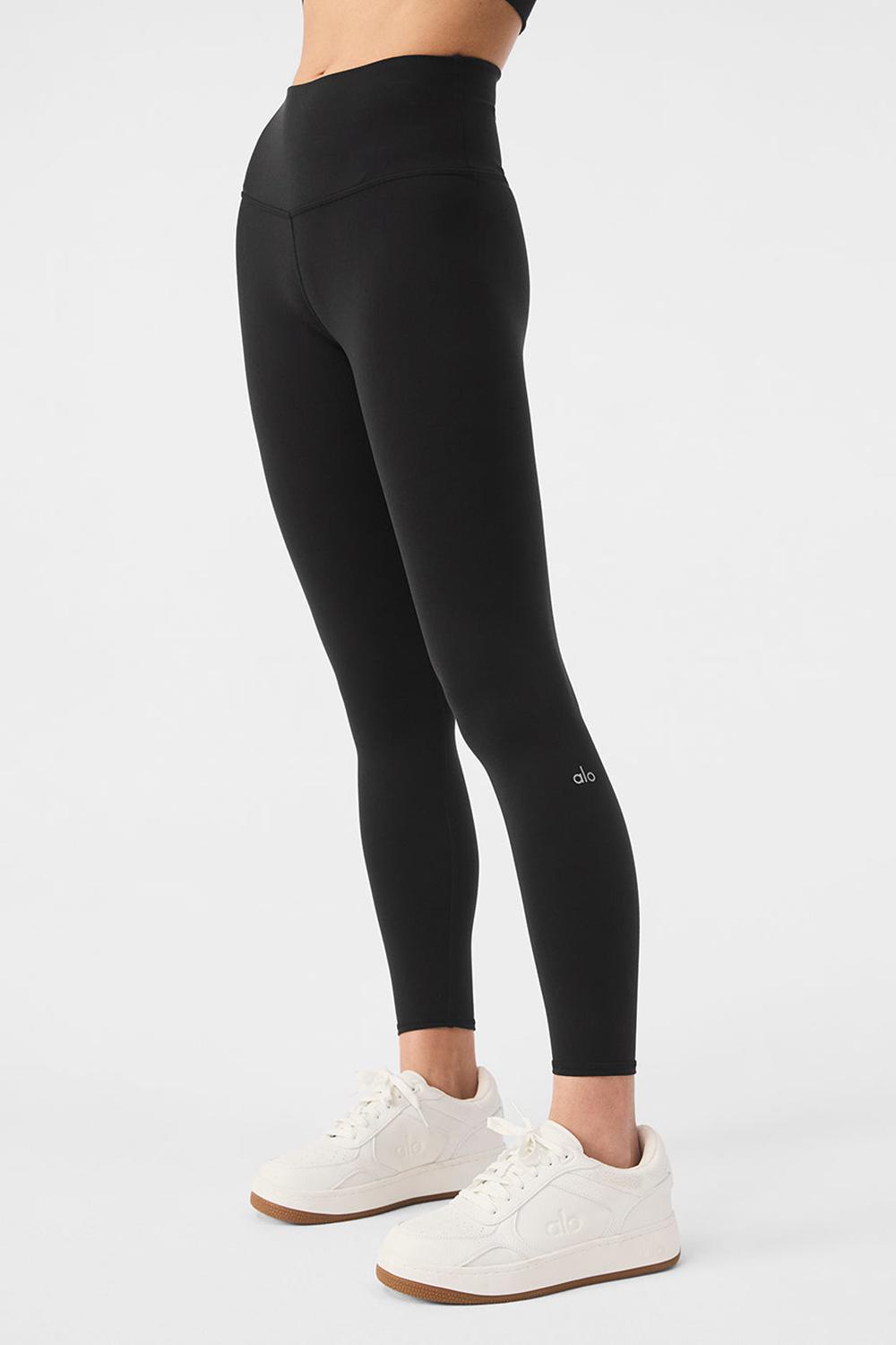 Black Women Alo Yoga 7/8 High-Waist Airbrush Legging | Australia  38102-LYEQ
