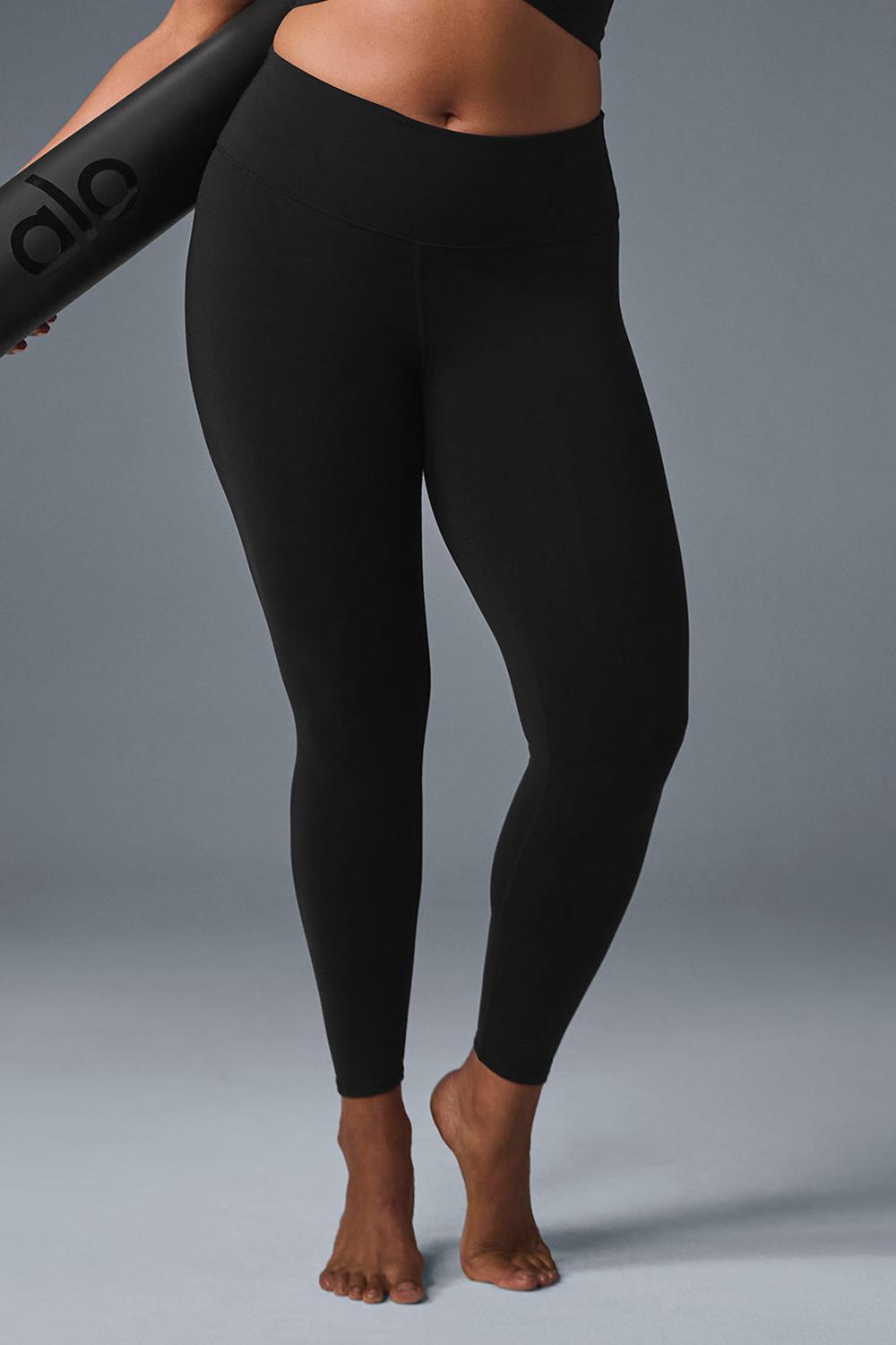 Black Women Alo Yoga 7/8 High-Waist Airbrush Legging | Australia  38102-LYEQ