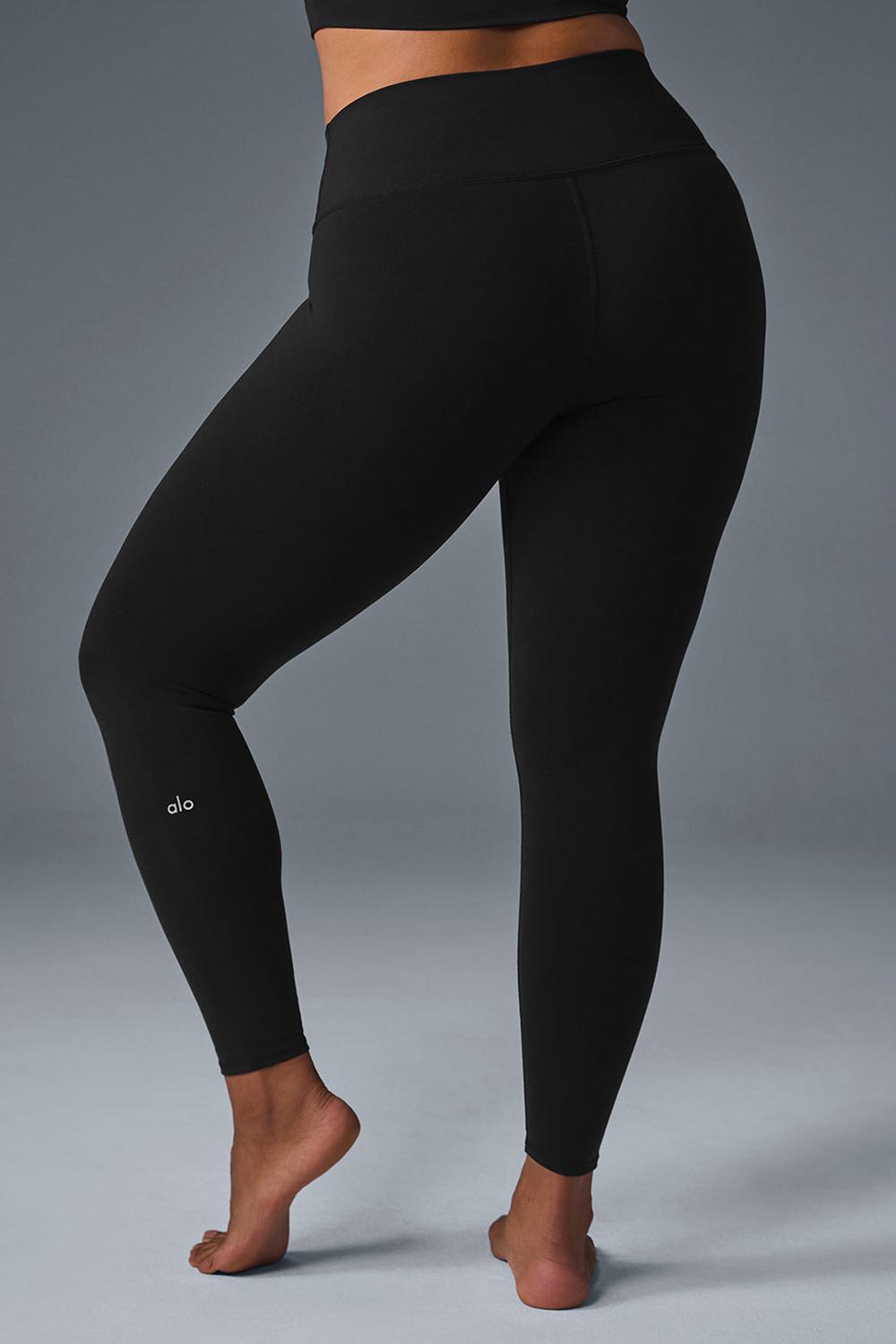 Black Women Alo Yoga 7/8 High-Waist Airbrush Legging | Australia  38102-LYEQ