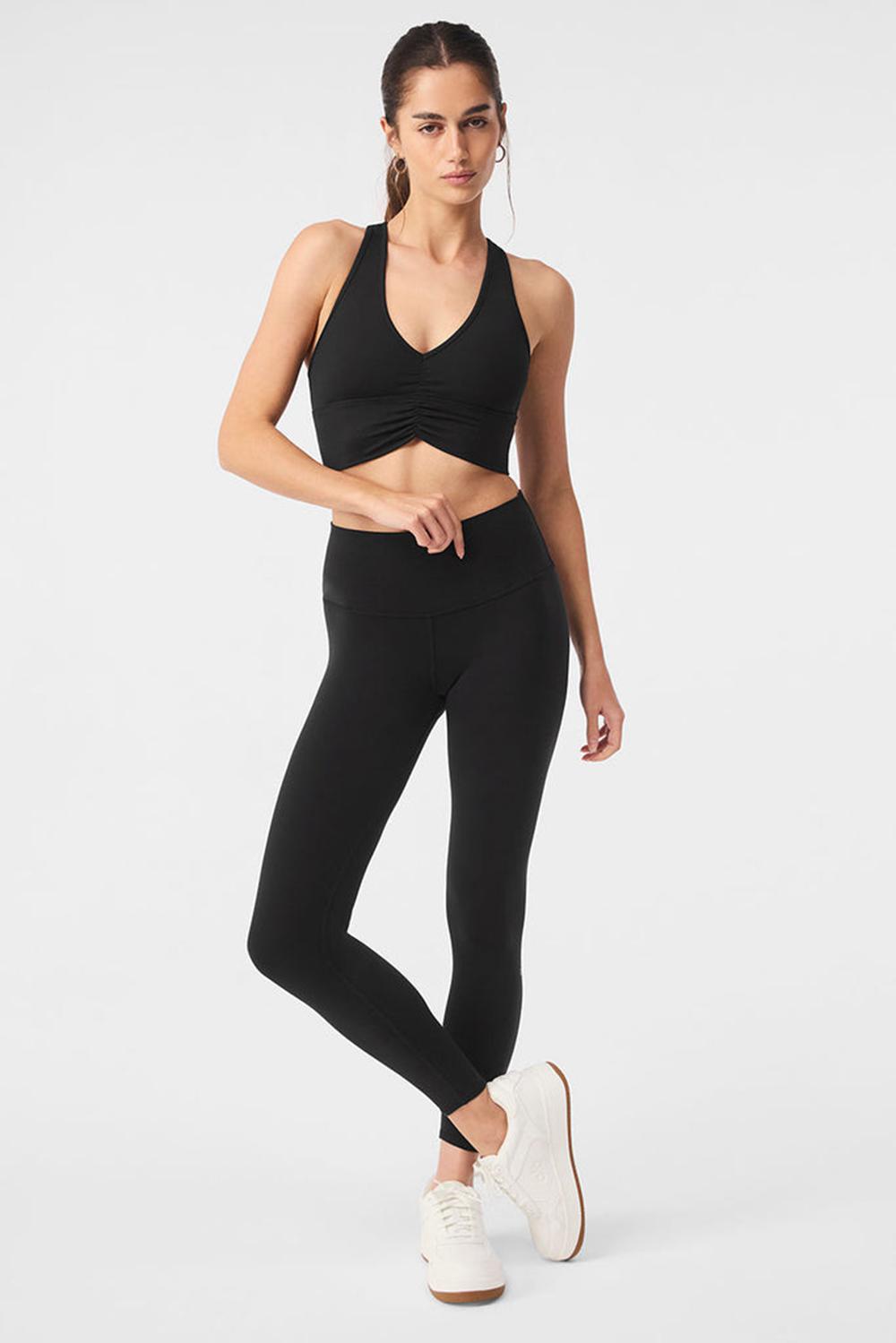 Black Women Alo Yoga 7/8 High-Waist Airbrush Legging | Australia  38102-LYEQ