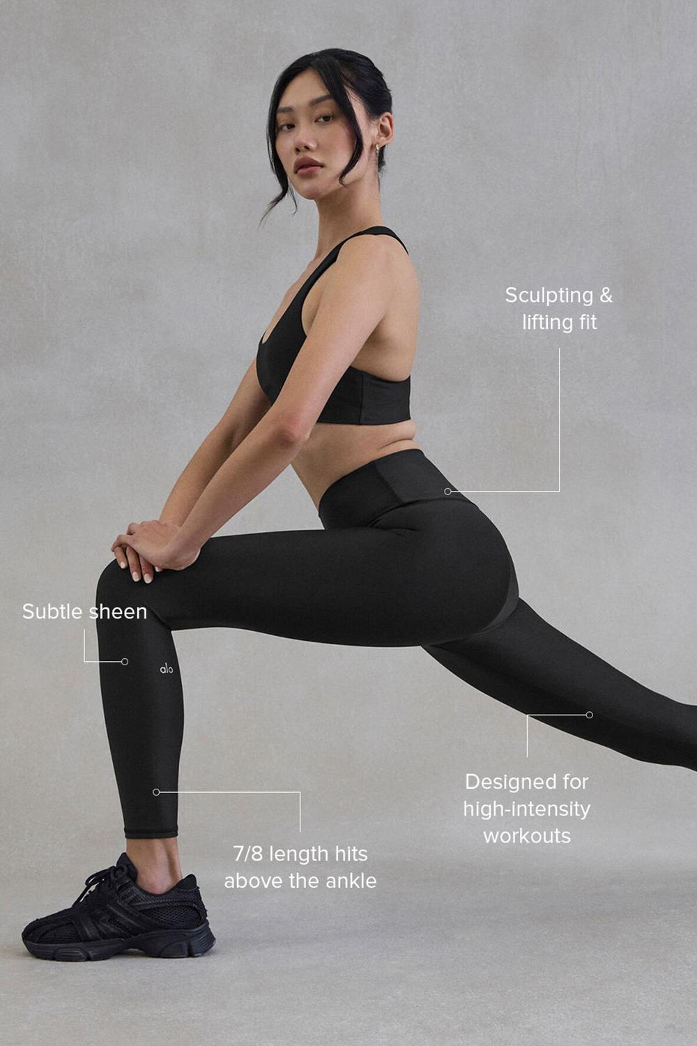 Black Women Alo Yoga 7/8 High-Waist Airlift Legging | Australia  10723-QIBL