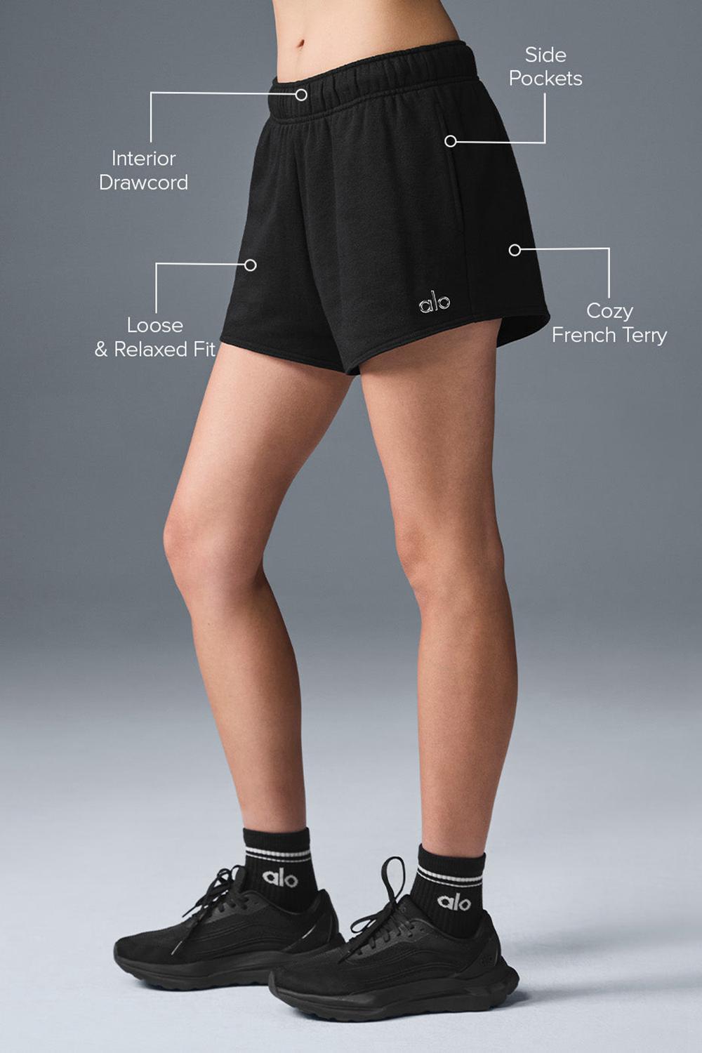 Black Women Alo Yoga Accolade Short | Australia  07286-ENCL