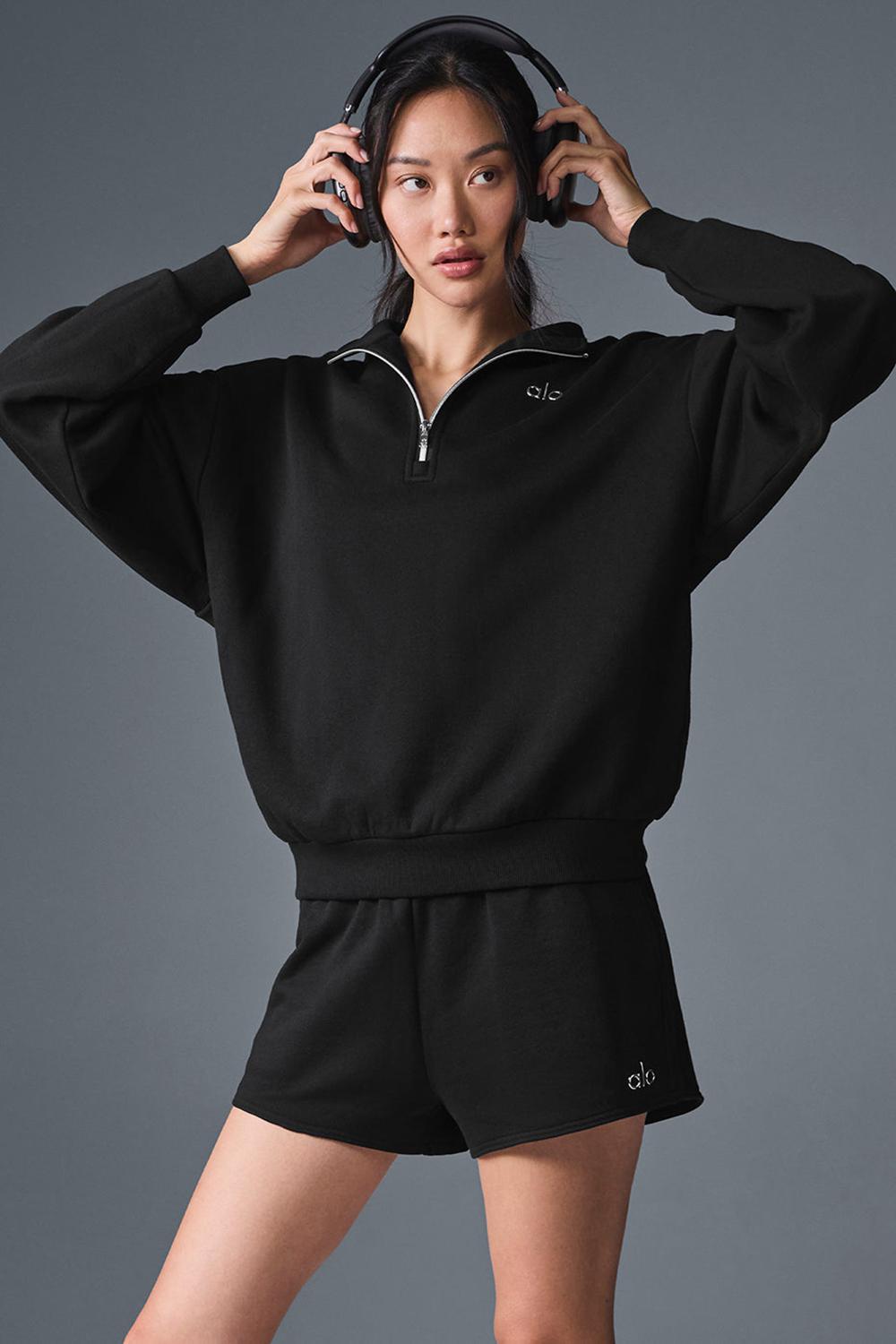 Black Women Alo Yoga Accolade Short | Australia  07286-ENCL