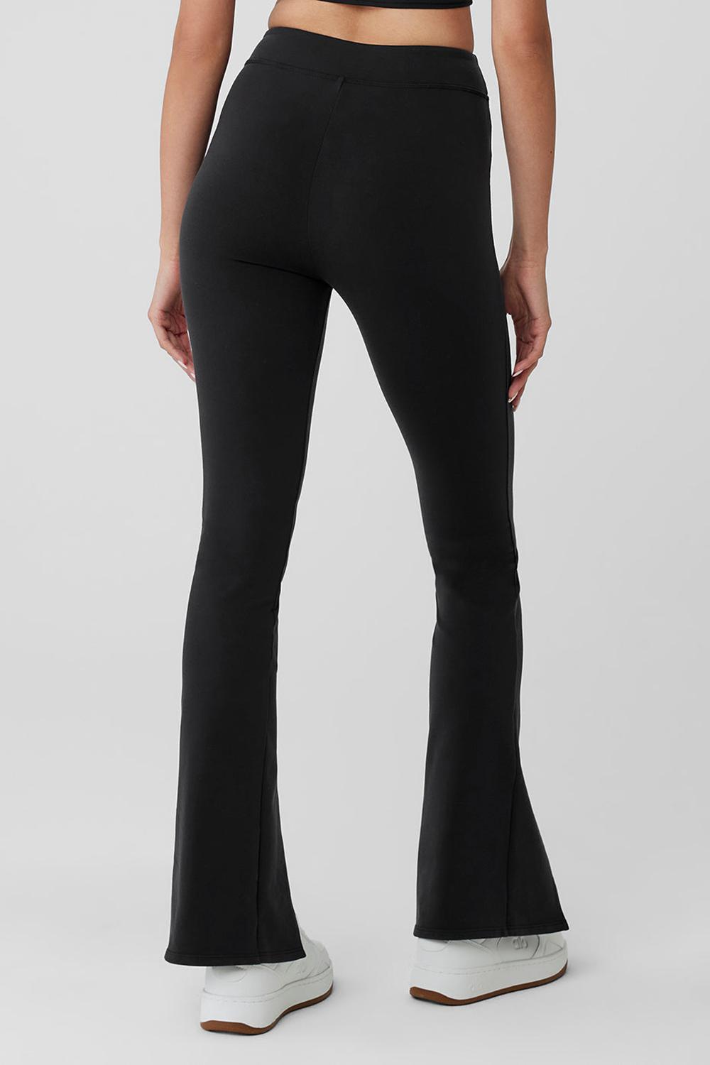Black Women Alo Yoga Airbrush High-Waist Flutter Legging | Australia  10589-GMOE