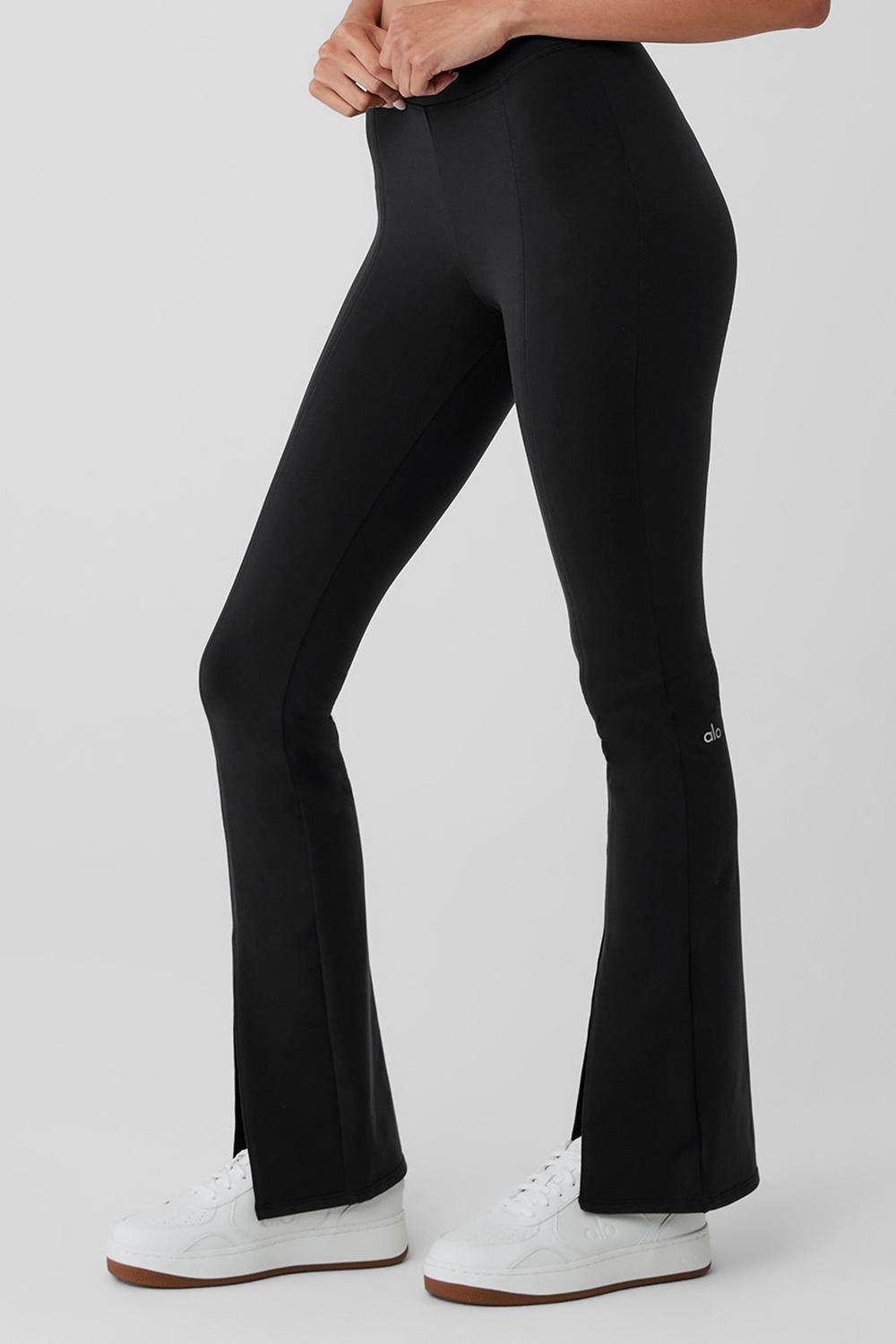 Black Women Alo Yoga Airbrush High-Waist Flutter Legging | Australia  10589-GMOE