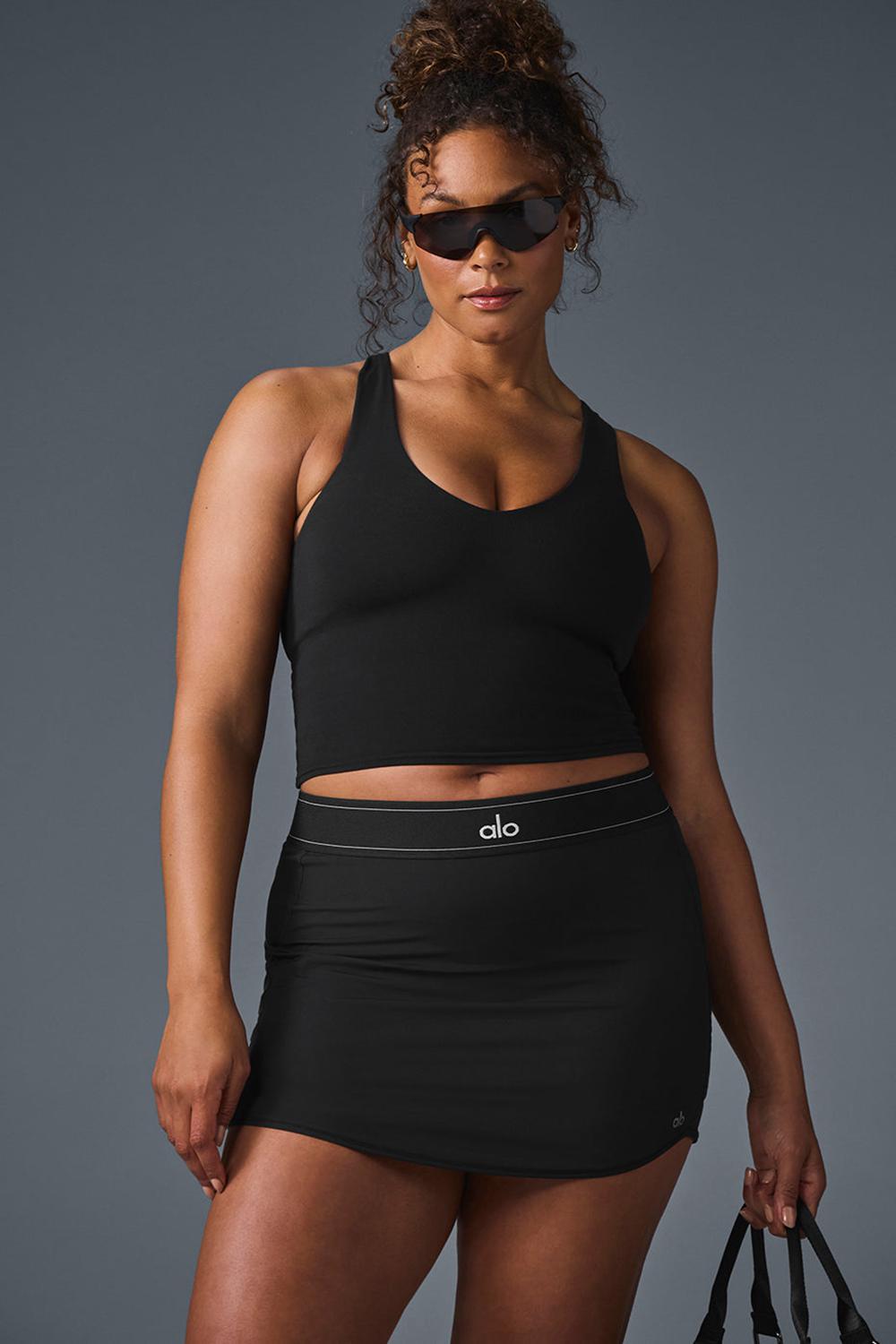 Black Women Alo Yoga Airbrush Real Bra Tank | Australia  12456-RICH