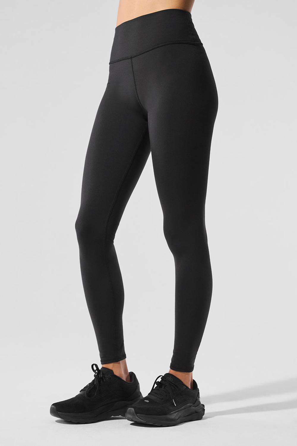 Black Women Alo Yoga Airbrush Winter Warm High-Waist Nocturne Legging | Australia  48015-AQIR