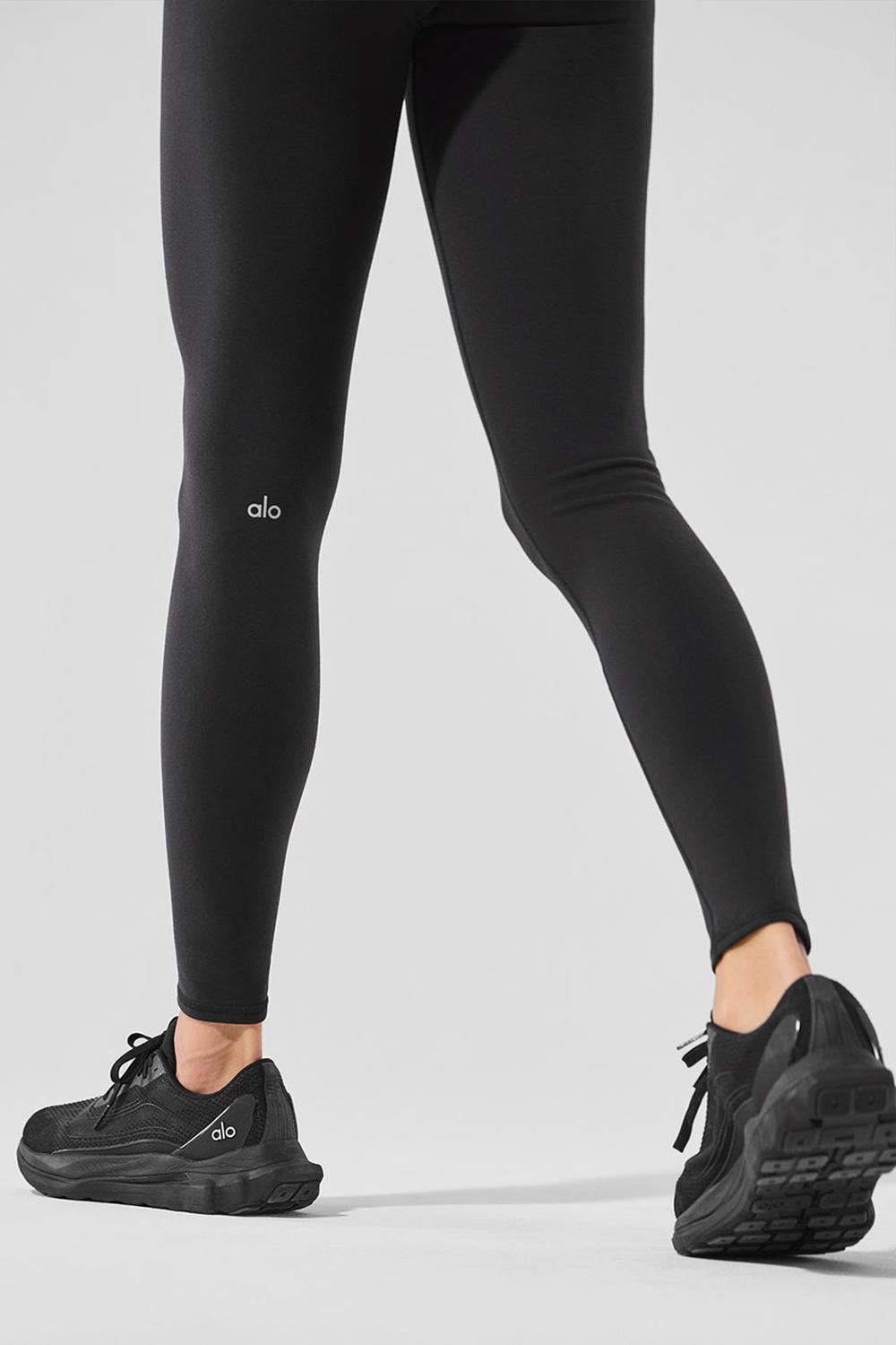 Black Women Alo Yoga Airbrush Winter Warm High-Waist Nocturne Legging | Australia  48015-AQIR