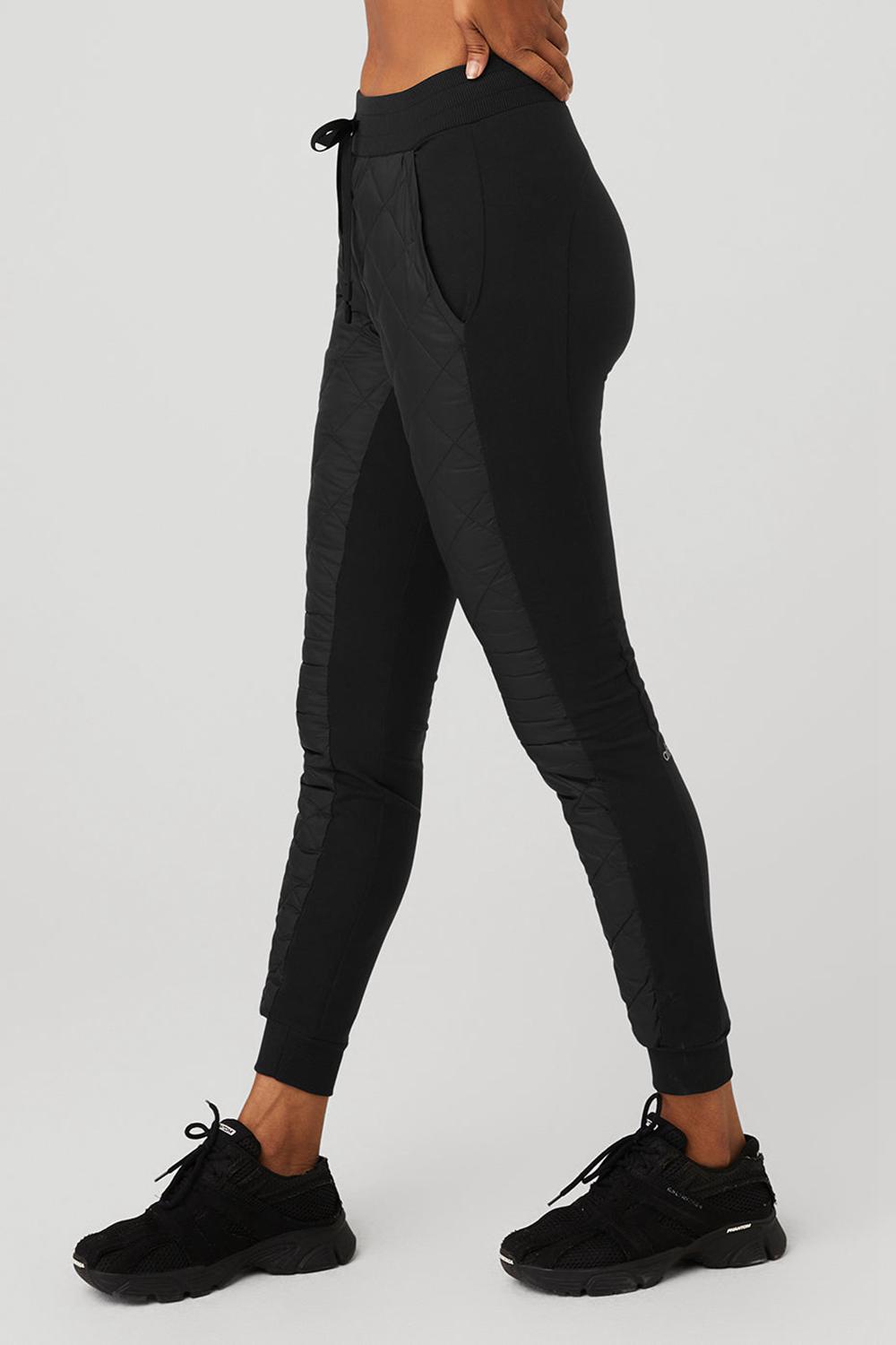 Black Women Alo Yoga Airbrush Winter Warm High-Waist Moto Pant | Australia  03186-SYDU
