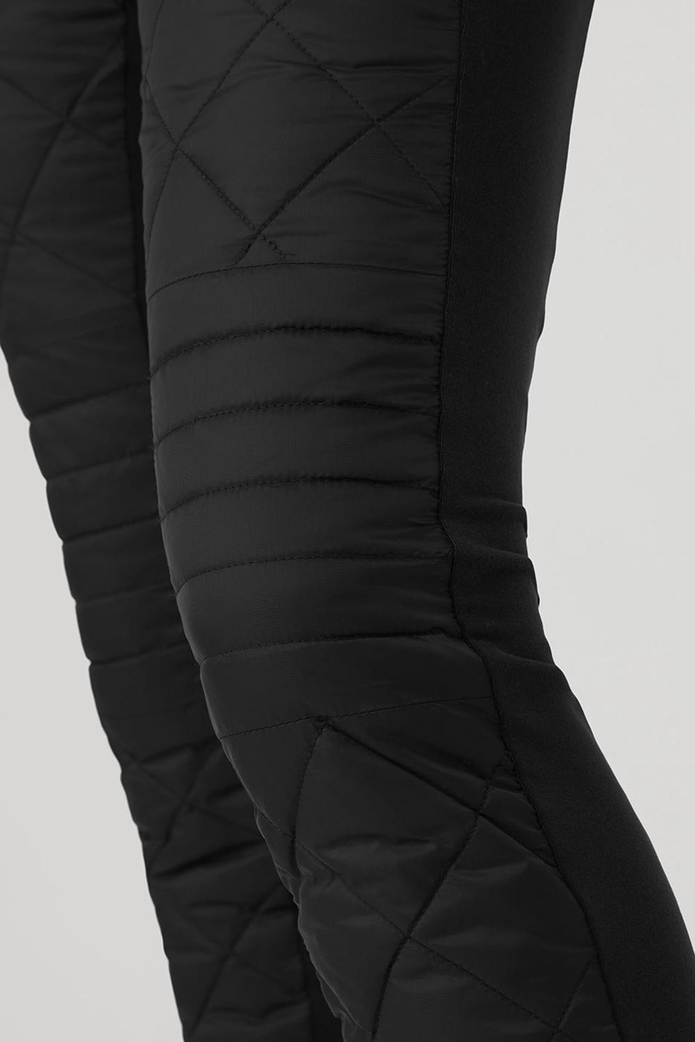 Black Women Alo Yoga Airbrush Winter Warm High-Waist Moto Pant | Australia  03186-SYDU