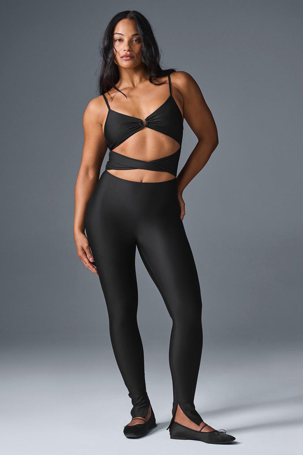 Black Women Alo Yoga Airlift A-List Onesie | Australia  20948-SYQA
