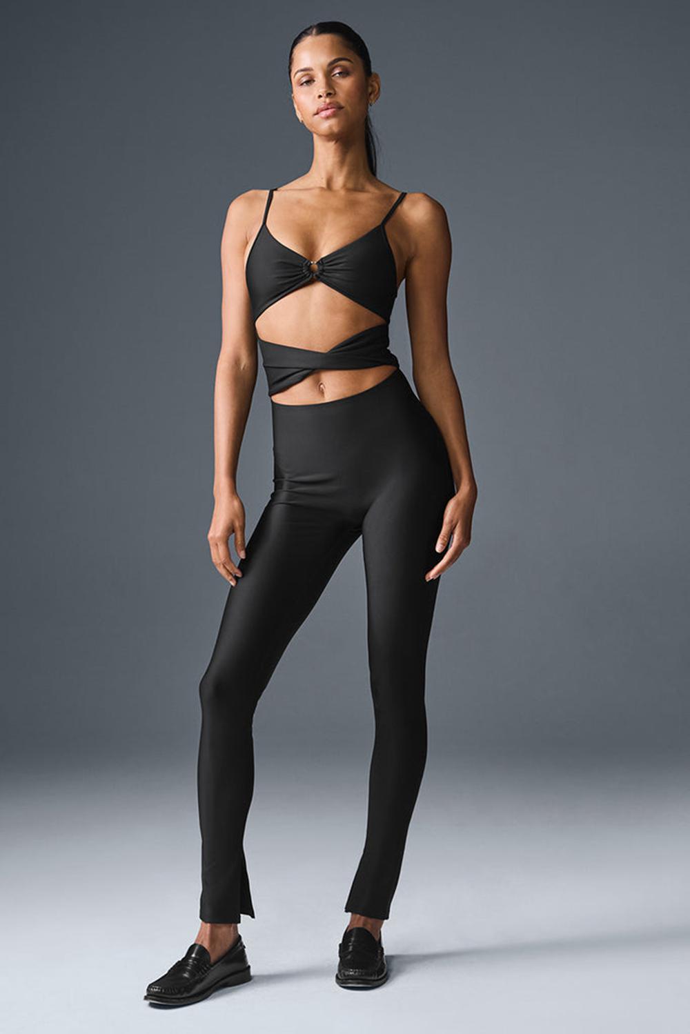 Black Women Alo Yoga Airlift A-List Onesie | Australia  20948-SYQA