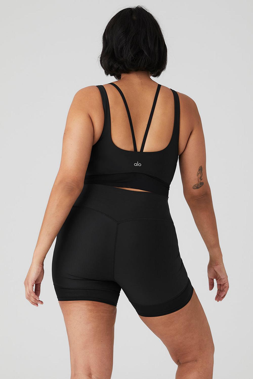 Black Women Alo Yoga Airlift Double Trouble Bra | Australia  15769-KWTO