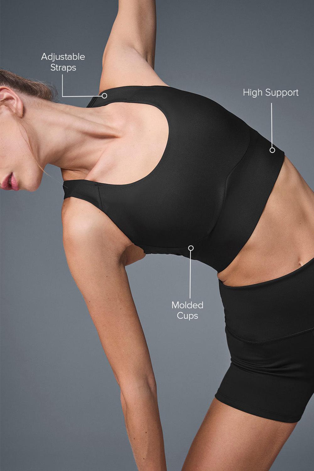 Black Women Alo Yoga Airlift Empower Bra | Australia  45628-UQNL