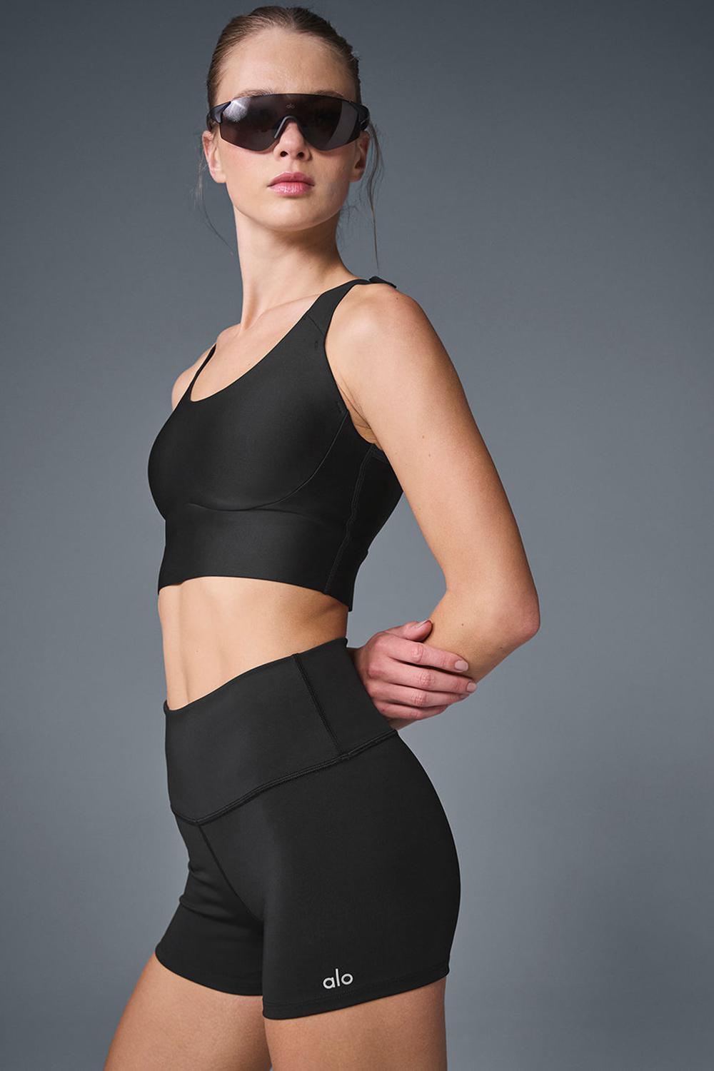 Black Women Alo Yoga Airlift Empower Bra | Australia  45628-UQNL