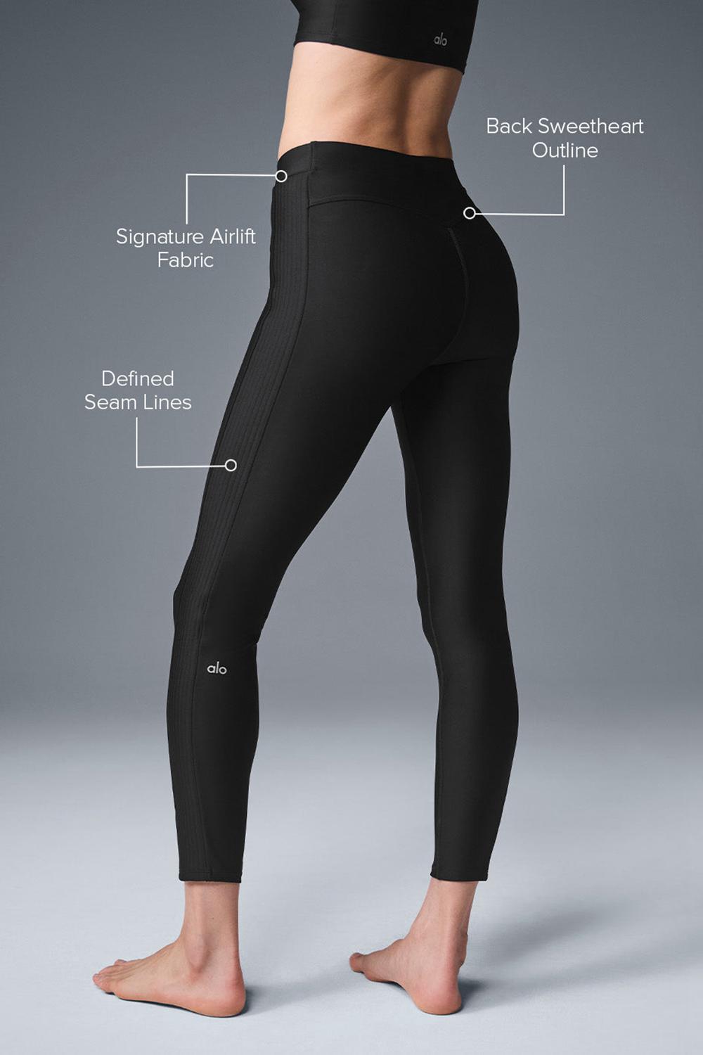 Black Women Alo Yoga Airlift High-Waist 7/8 Turn It Up Legging | Australia  43768-EFTJ