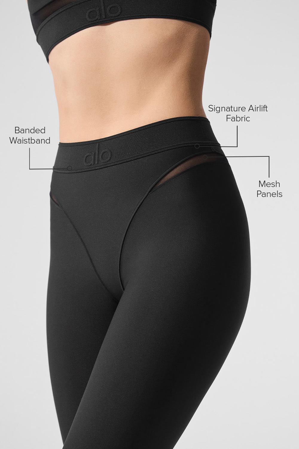 Black Women Alo Yoga Airlift High-Waist 7/8 Rebel Legging | Australia  38672-FYLO