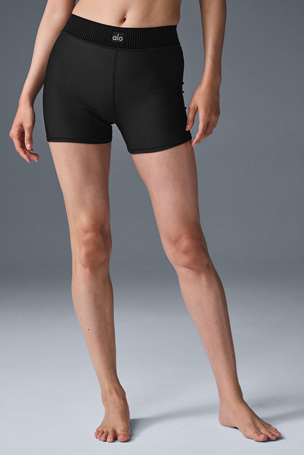 Black Women Alo Yoga Airlift High-Waist Line Up Short | Australia  43702-SDGI