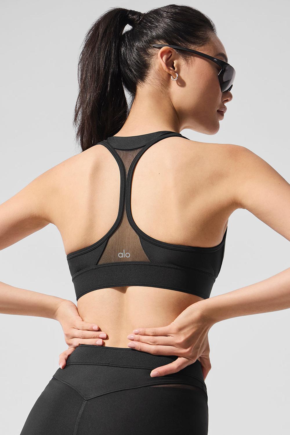 Black Women Alo Yoga Airlift Rebel Bra | Australia  78096-PRWN