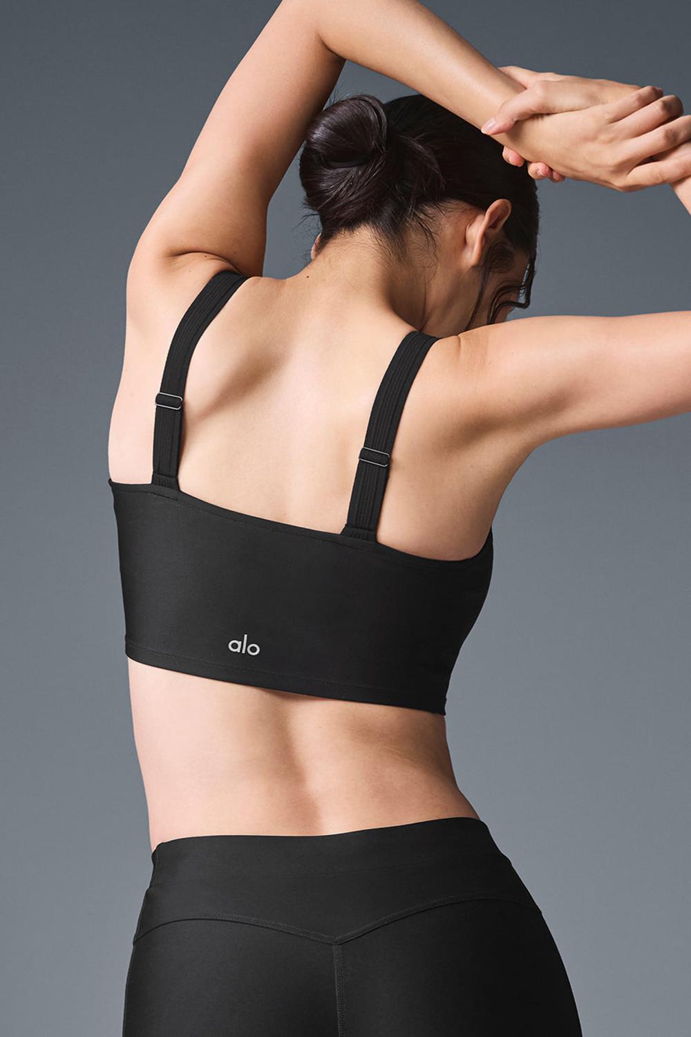 Black Women Alo Yoga Airlift Turn It Up Bra Tank | Australia  49728-CPVN