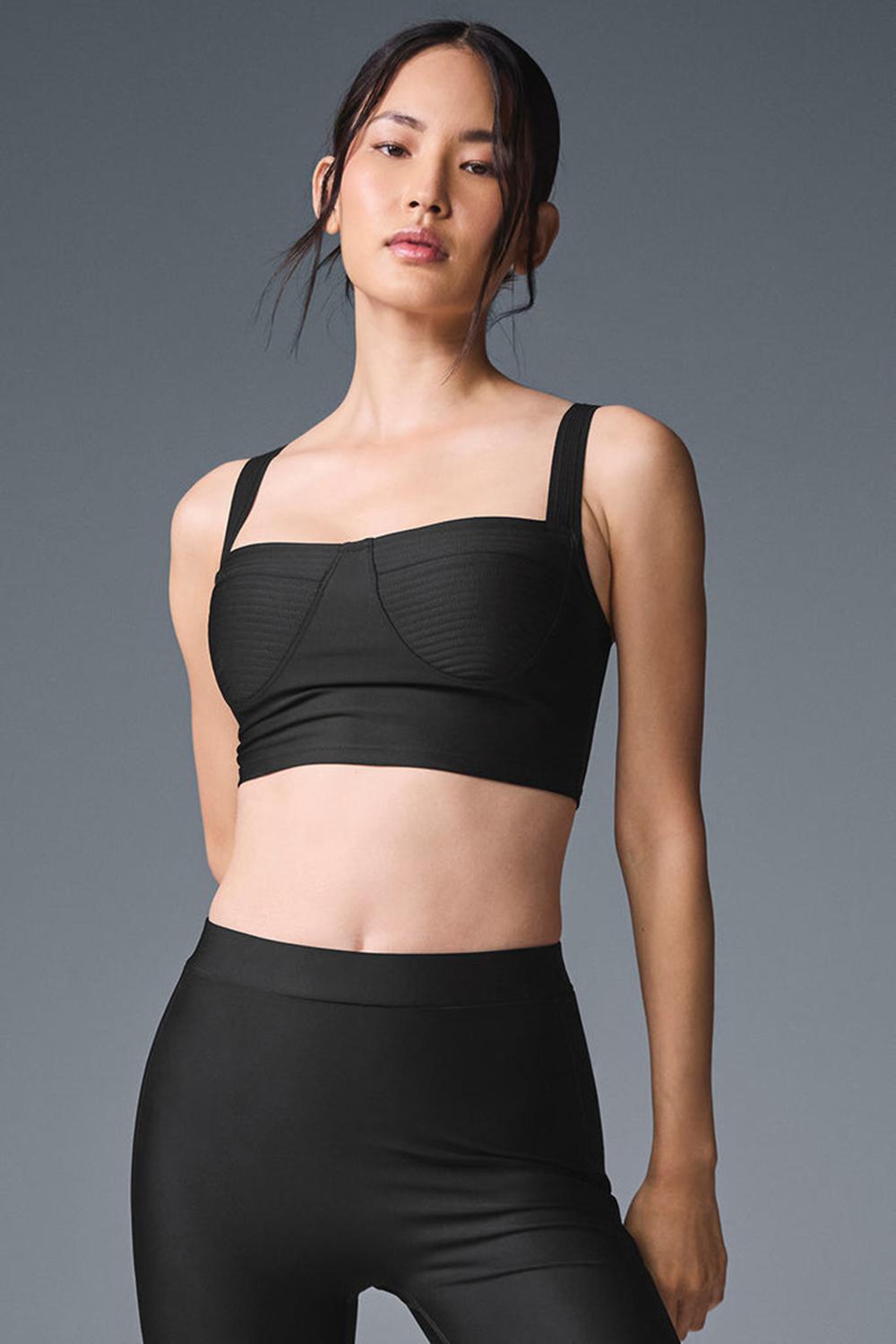 Black Women Alo Yoga Airlift Turn It Up Bra Tank | Australia  49728-CPVN